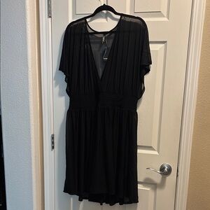 Torrid Black Mesh cover up Dress